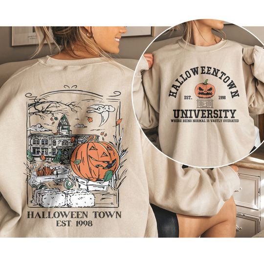Discover Halloweentown University Sweatshirt, Halloweentown 1998 Sweatshirt, Pumpkin Halloween Sweatshirt