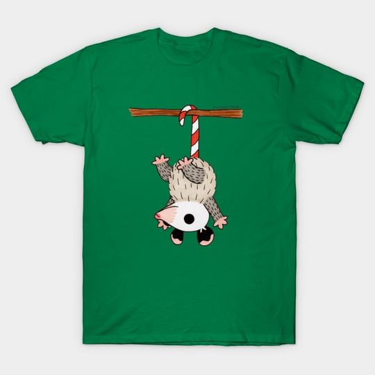 Discover Candy Cane Tail - Opossum - Christmas T-Shirt