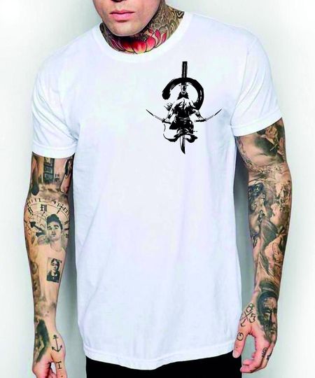 Discover Samurai Graphic Shirt, Cool Designs Katana T-shirt, Samurai Shirt