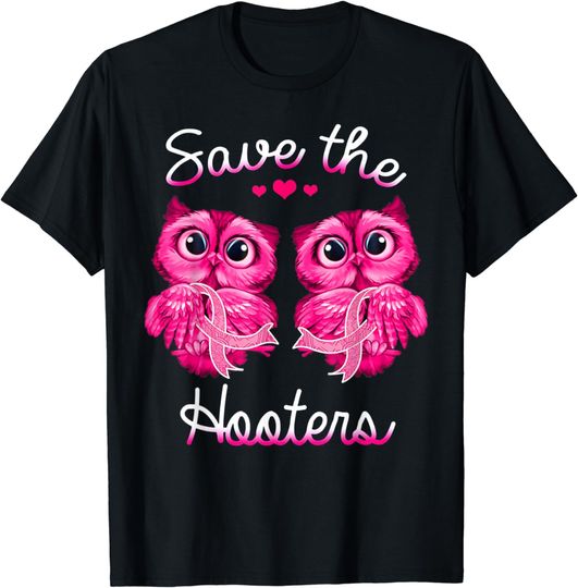 Discover Owl Breast Cancer Awareness Save The Hooters T-Shirt