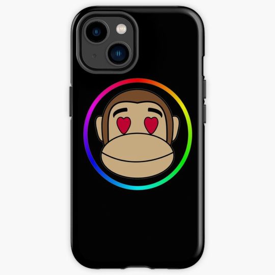Discover Love Monkey Emoji iPhone Case