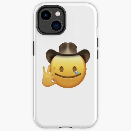 Discover Cowboy Emoji iPhone Case