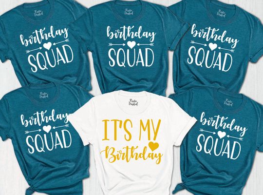 Discover Birthday Squad Team Shirts