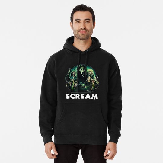 Discover Scream Ghostface Horror Movie Hoodie
