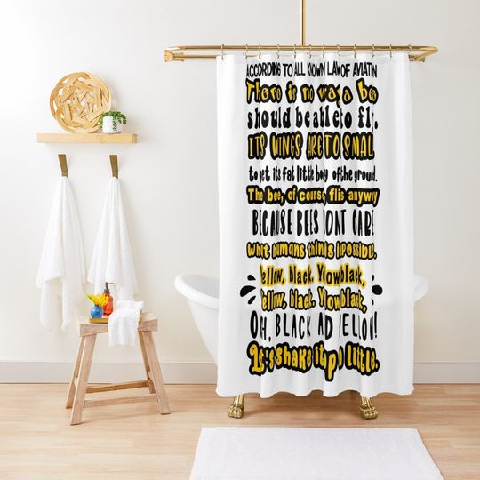 Discover Bee Movie Opening Script Shower Curtain