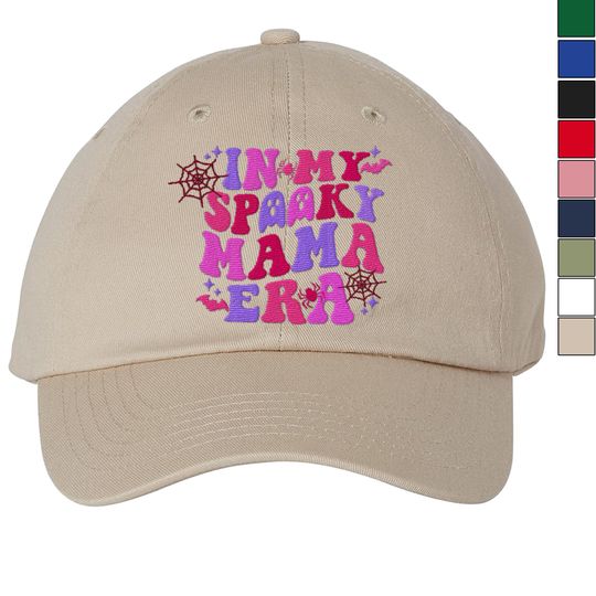 Discover Embroidered In My Spooky Mama Era hat, In My Mom Era cap
