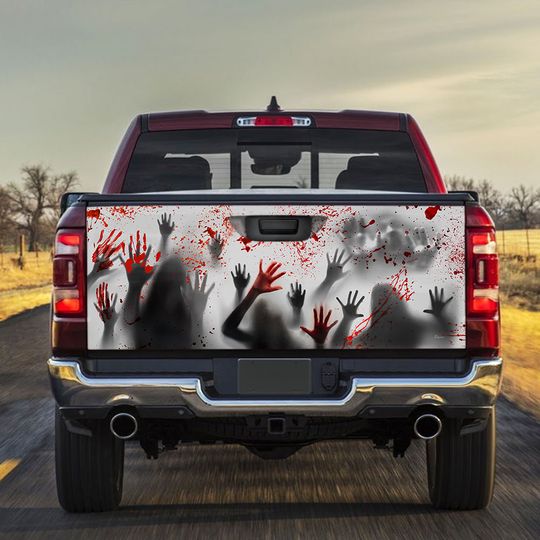 Discover Horror Creepy Help Us Truck Decal