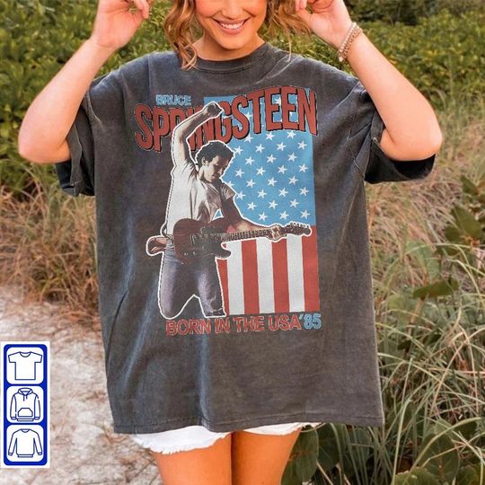 Discover Bruce Springsteen Tee, Bruce Springsteen, Born in the USA T-shirt