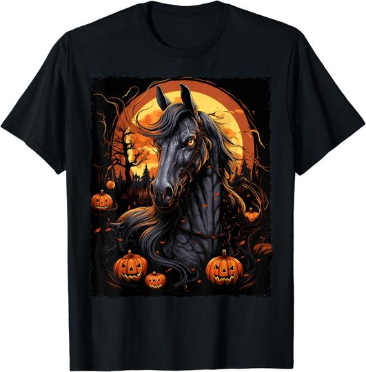 Discover Horse Halloween Horse Rider Graphic T-Shirt