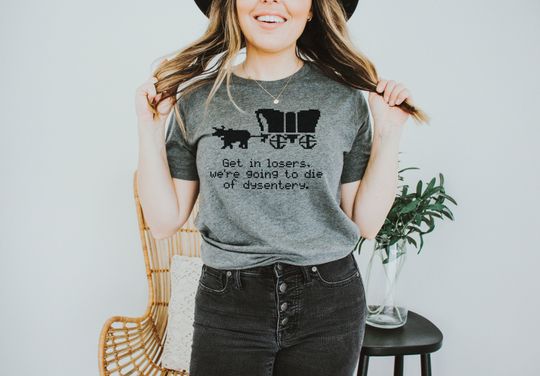 Discover Oregon Trail Teacher T-Shirt / Funny History Teacher Shirt