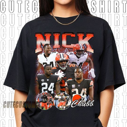 Discover Vintage 90s Graphic Style Nick Chubb T-Shirt, Nick Chubb shirt