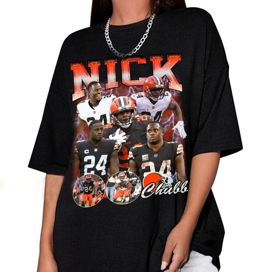 Discover Vintage 90s Graphic Style Nick Chubb T-Shirt, Nick Chubb shirt