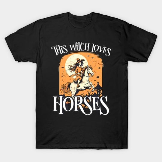 Discover Horse Halloween Horseback Riding Trick Or Treat - Horse Halloween - T-Shirt