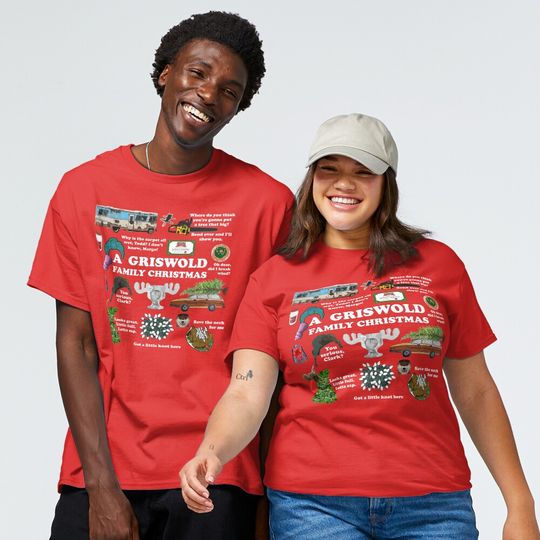 Discover Christmas Vacation Collage Classic T-Shirt