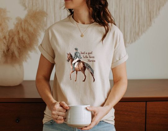 Discover Horse lover tshirt, Equestrian tshirt, gift for horse lover
