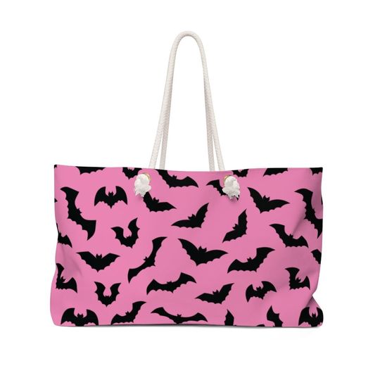 Discover Pastel Goth Pink Bats Weekender Bag