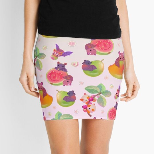 Discover Fruit and Bat Mini Skirt