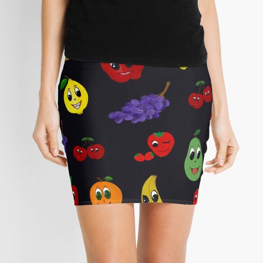 Discover Happy Fruit Mini Skirt