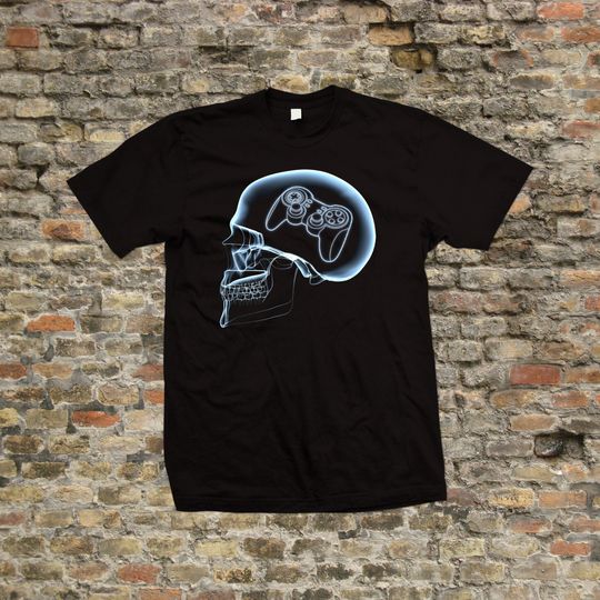 Discover X-Ray Gamer T Shirt 100% cotton - 1981