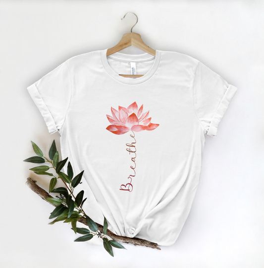 Discover Lotus Shirt, Breathe Shirt, Mystical Shirt, Hippie Shirt