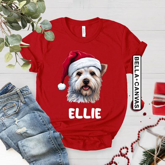 Discover Custom Dog Christmas Lights Shirt