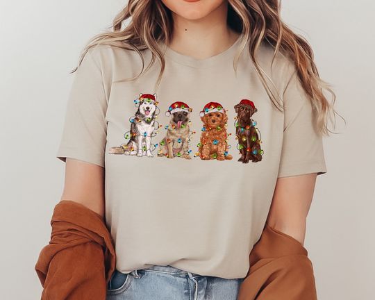 Discover Christmas Shirt, Christmas Dogs Shirt, Dog Mom Shirt