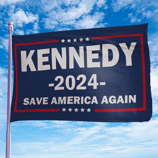Discover Kennedy 2024 Flag, Kennedy Jr House Flags, 2024 Election Flag