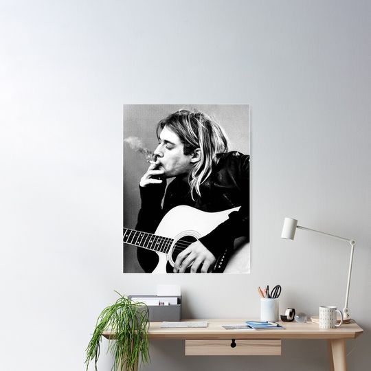 Discover Kurt Cobain Legend Guitarist Poster