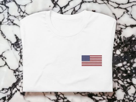 Discover Born in the USA - A Unisex T-Shirt featuring American Flag