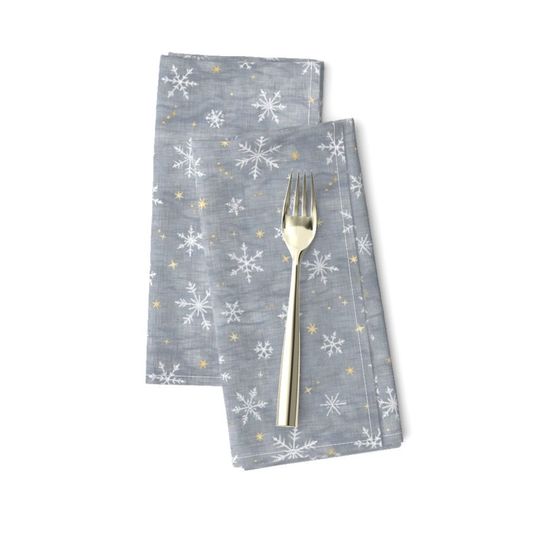 Discover Snowflakes Dinner Napkins