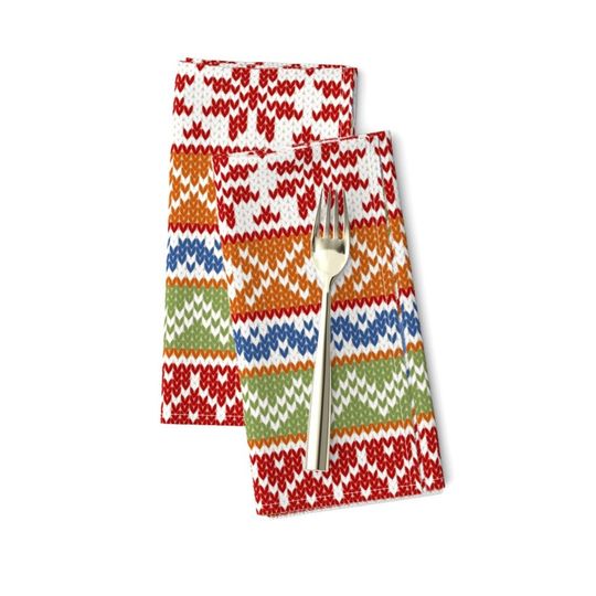 Discover Holiday Geometric Scandinavian Napkins