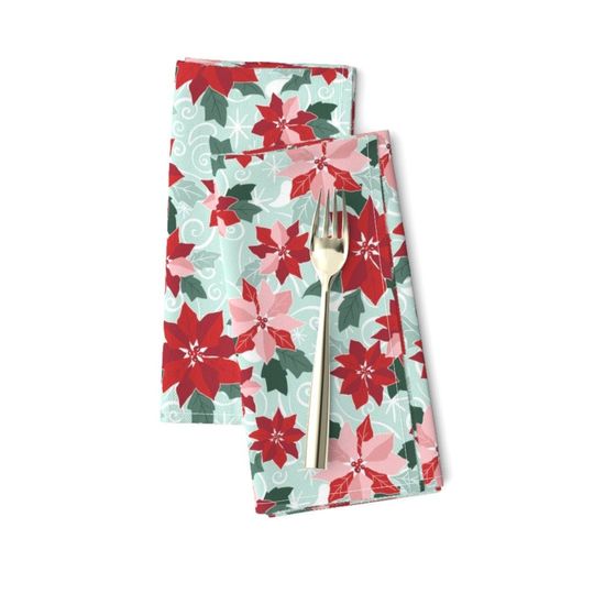 Discover Wintergreenmmholiday Dinner Napkins, Christmas Festive Napkins