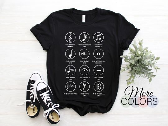 Discover Musical Notes Symbol Definition Humor Funny Christmas T-Shirt