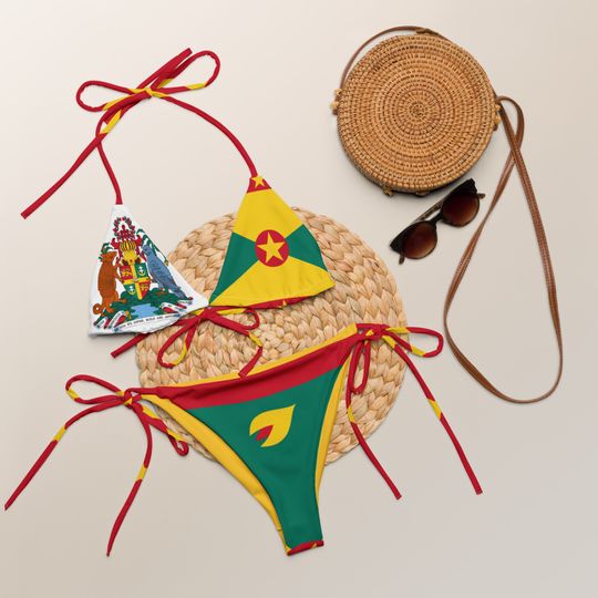 Discover Grenada Women's Sling Bikini Swimsuit