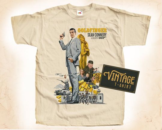 Discover James Bond Goldfinger Vintage T-Shirt
