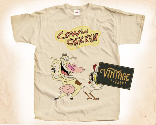 Discover Cow And Chicken Vintage T-Shirt