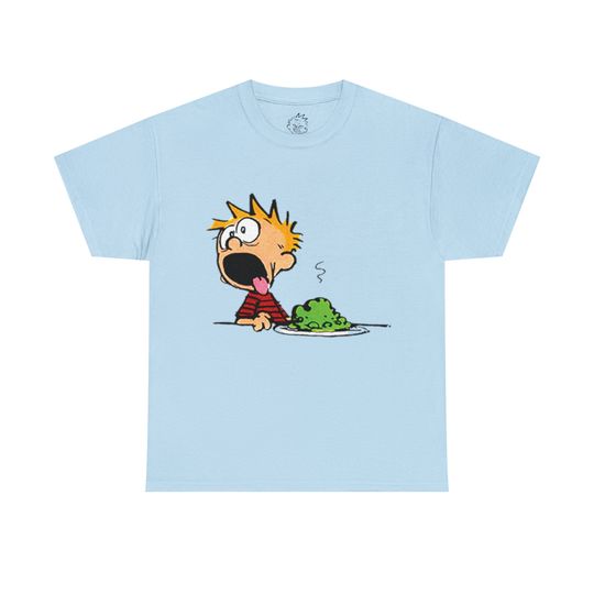 Discover Calvin and Hobbes Cartoon Cute Unisex Heavy Cotton Tee