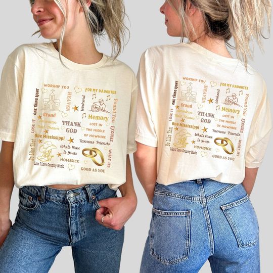 Discover Kane Brown Shirt, Song Lyrics Shirt, Country Song Shirt Tour 2023 Shirt