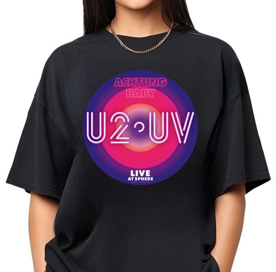 Discover U2 Las Vegas t-shirt,U2 Ultraviolet Sphere 2023,U2 UV logo,U2 Live at Sphere