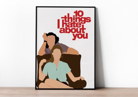 Discover 10 things I hate about you poster, Movie poster, Heath Ledger, American movie