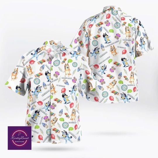 Discover BlueyDad Hawaiian Shirt