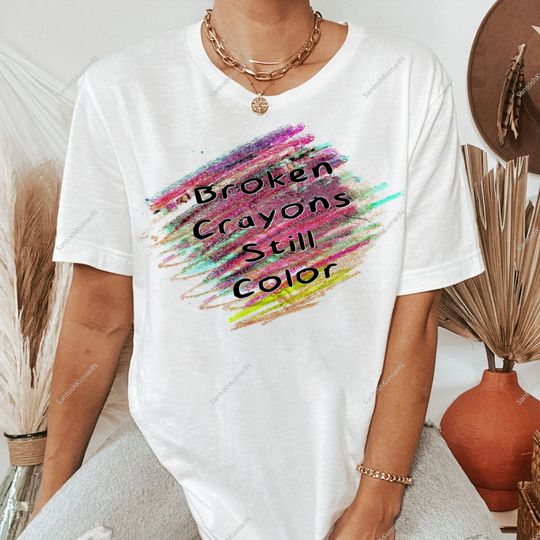Discover Broken Crayons Still Color Shirt, Elementary