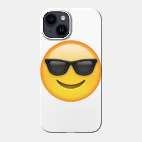 Discover Smiling Face with Sunglasses Emoji iPhone Case