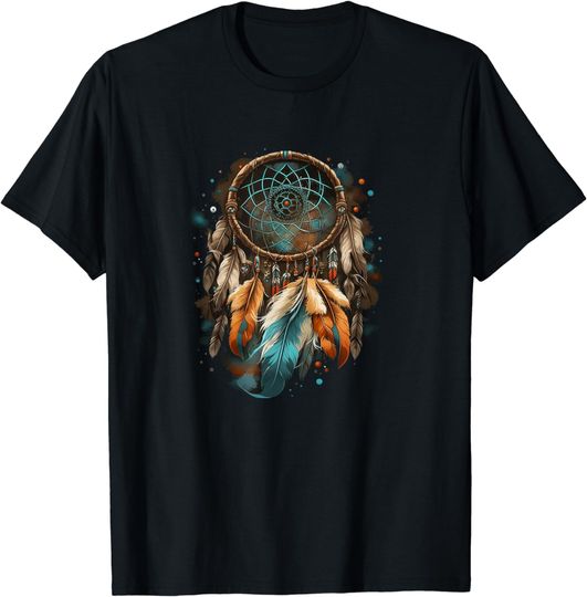 Discover Native American Dreamcatcher Indian Design T-Shirt