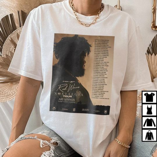 Discover Rod Wave Nostalgia Tour T-Shirt