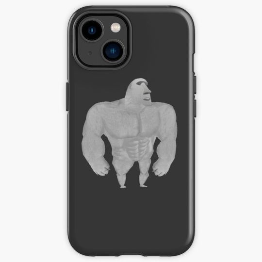 Discover Buff Moai Emoji iPhone Case