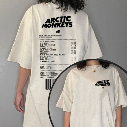 Discover Arctic Music Lyrics T-Shirt, Arctic Monkeys 2023 North America Tour Dates T Shirt