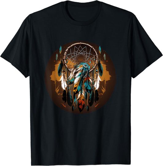Discover Native American Dreamcatcher Indian Design T-Shirt