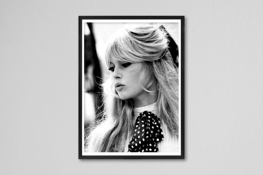 Discover Brigitte Bardot Poster, Black And White,  Brigitte Bardot, Vintage Poster