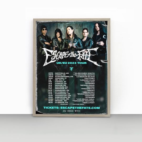Discover Escape The Fate - Tour 2023 Poster